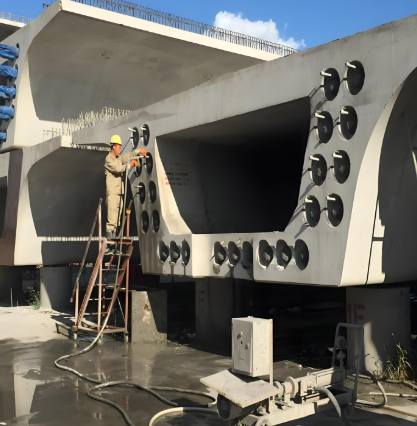 蒸湘压浆料施工流程及注意事项